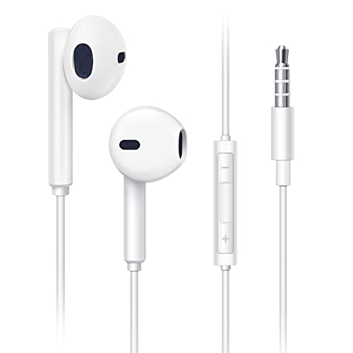 ホワイト インイヤーイヤフォン 3.5mmジャック Amazon.co.jp: イヤホン 有線イヤホン ノイズキャンセリング マイク